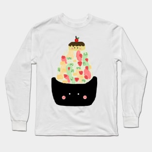 Pudding Shaved ice Long Sleeve T-Shirt